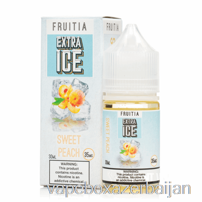 Vape Baku Sweet Peach - Extra Ice - Fruitia Salts - 30mL 50mg